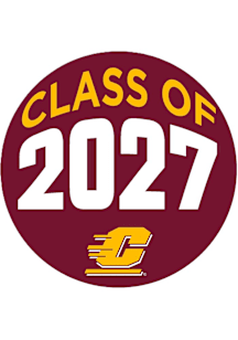 Central Michigan Chippewas 3" Class of 2027 Button - Maroon
