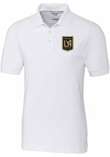 Cutter and Buck Los Angeles FC White Advantage Pique Big and Tall Polo