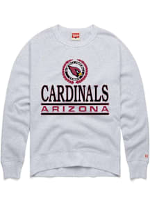 Homage Arizona Cardinals Mens Ash Crest Long Sleeve Fashion Sweatshirt