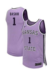 Abdi Bashir  Nike K-State Wildcats Lavender NIL Name And Number Jersey