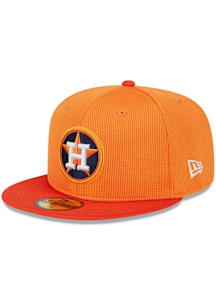 New Era Houston Astros Mens Orange Spring Training Inspired 59FIFTY Fitted Hat