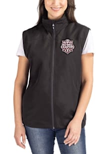Cutter and Buck Indiana Hoosiers Womens Black 2025 CFP National Champions Charter Vest