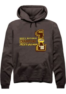 Alex Bump Rally Mens Brown Western Michigan Broncos NIL 2025 National Champions Player Hood