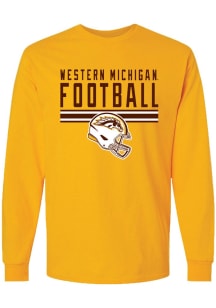 Mens Western Michigan Broncos Gold Summit Sportswear Football Gold Out Tee