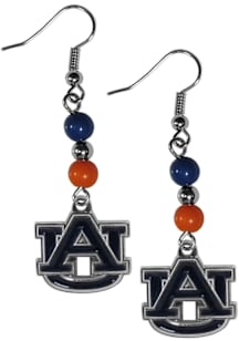 Auburn Tigers Fan Bead Dangle Womens Earrings