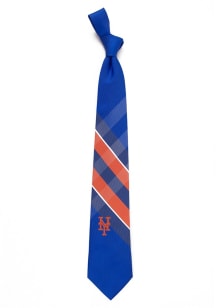 New York Mets Grid Neck Mens Tie