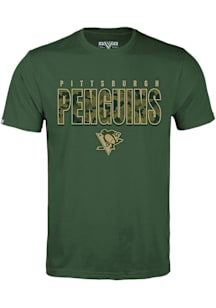 Levelwear Pittsburgh Penguins Olive Richmond Protect Short Sleeve T Shirt