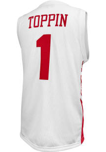 Obi Toppin  Original Retro Brand Dayton Flyers White College Classic Name and Number Jersey