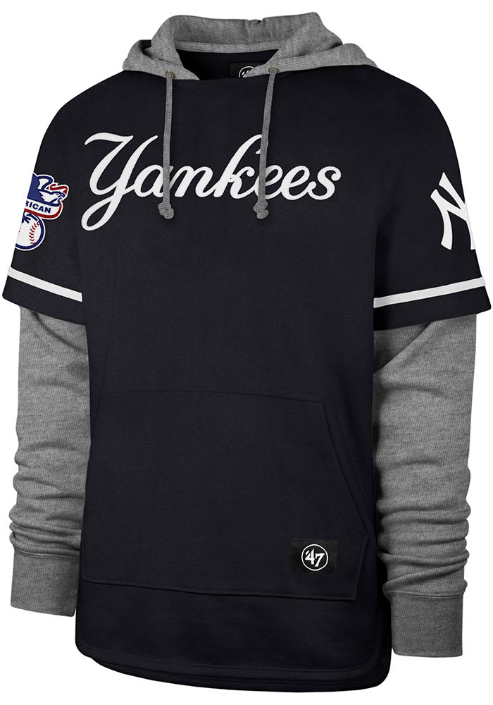 New York Yankees '47 Trifecta Shortstop Pullover Hoodie - Navy