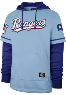 47 Texas Rangers Mens Light Blue Trifecta Shortstop Fashion Hood