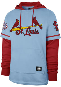 47 St Louis Cardinals Mens Light Blue Trifecta Shortstop Fashion Hood