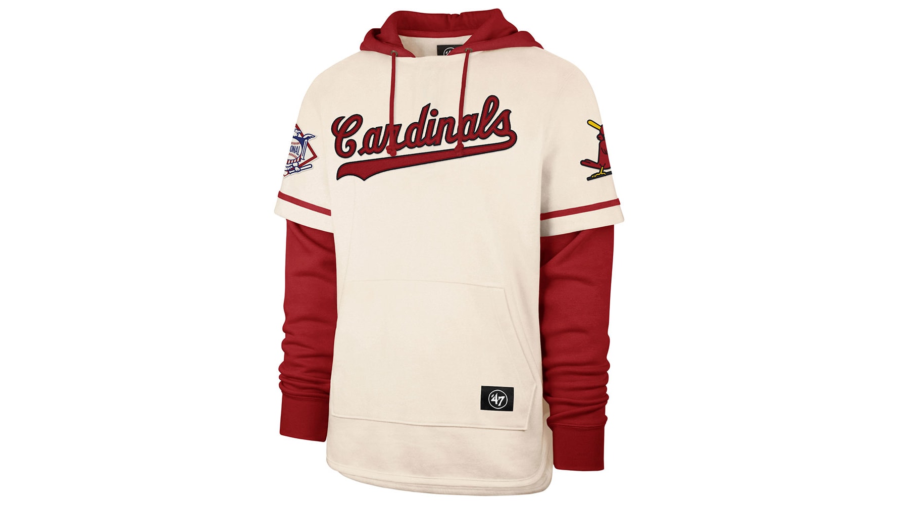 47 Brand Red St. Louis Cardinals Trifecta Shortstop Pullover Hoodie for Men