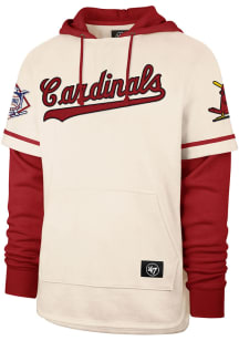 47 St Louis Cardinals Mens Ivory Trifecta Shortstop Fashion Hood