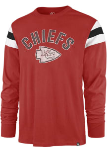 47 Kansas City Chiefs Red FRANKLIN ROOTED Long Sleeve Fashion T Shirt