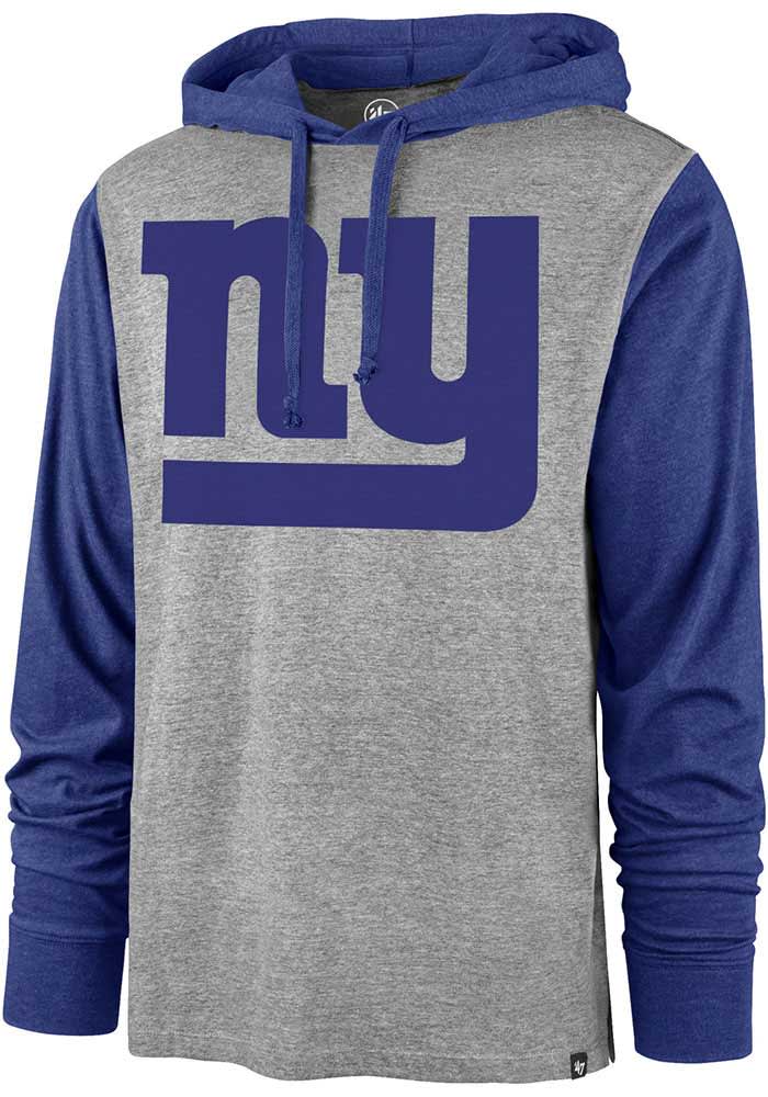 47 New York Giants Mens Grey IMPRINT CALLBACK CLUB Long Sleeve Hoodie