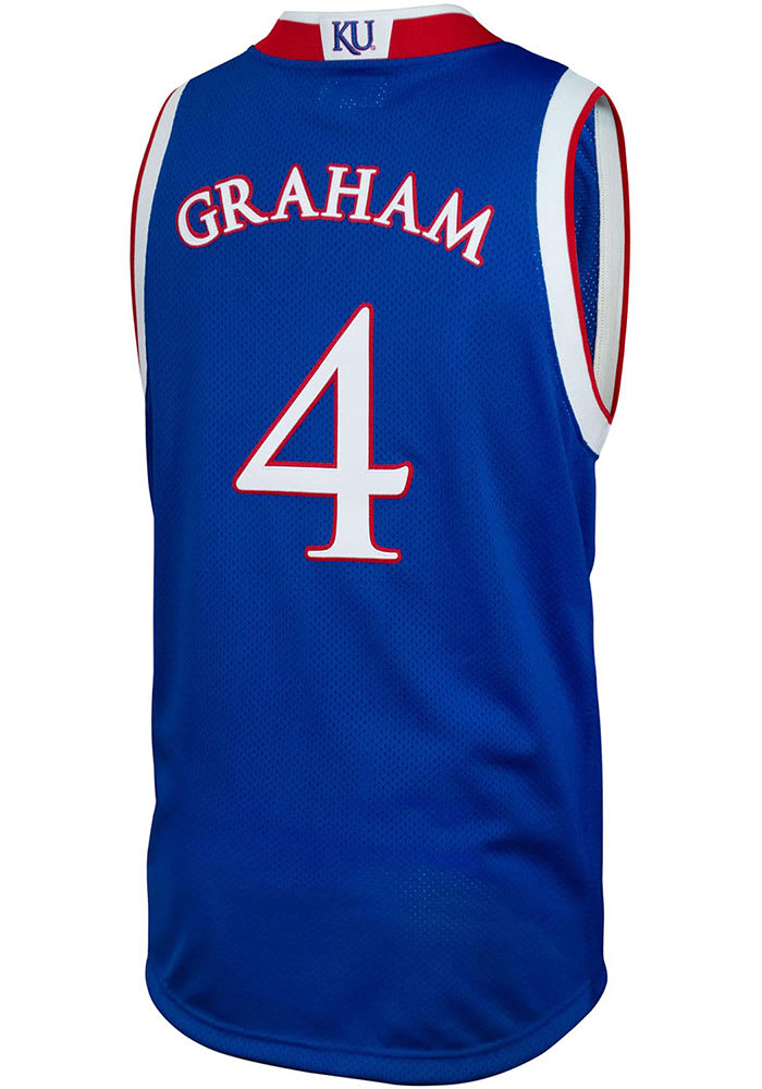 Men's Original Retro Brand Devonte' Graham White Kansas Jayhawks  Commemorative Classic Basketball Jersey