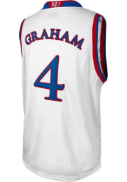 Devonte Graham Original Retro Brand Kansas Jayhawks White College Classic Name and Number Jersey