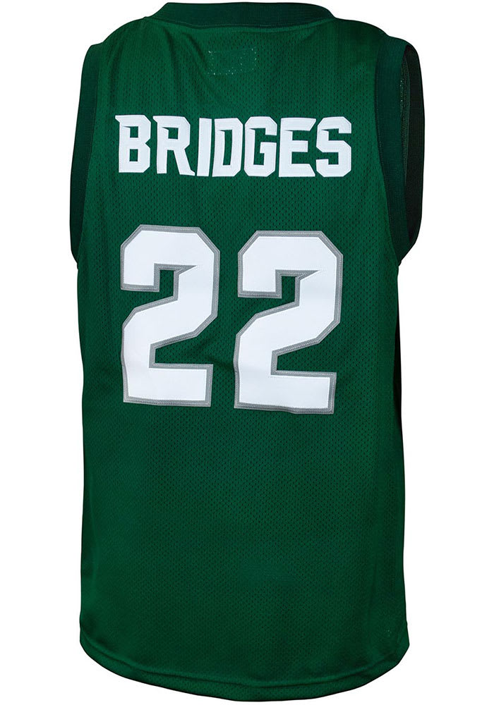 Miles Bridges Original Retro Brand Michigan State Spartans Green College Classic Name and Number Jersey