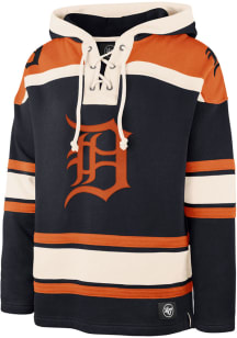 47 Detroit Tigers Mens Navy Blue Superior Lacer Fashion Hood