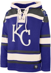 47 Kansas City Royals Mens Blue Superior Lacer Fashion Hood