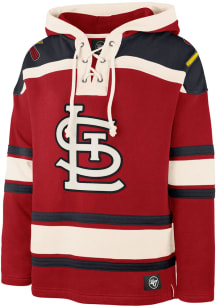 47 St Louis Cardinals Mens Red Superior Lacer Fashion Hood