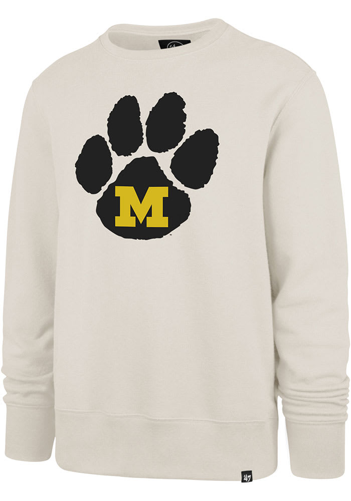 47 Missouri Tigers Mens White Headline Long Sleeve Fashion Sweatshirt