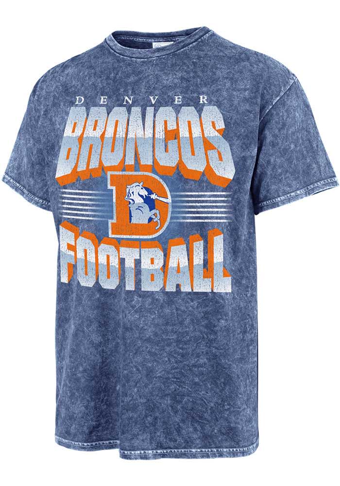 Denver Broncos MSX by Michael Strahan Recovery Tie-Dye T-Shirt - Black