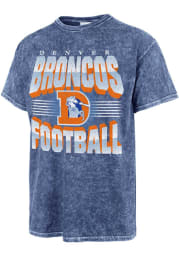 47 Denver Broncos Blue PLATINUM ROCKER Short Sleeve Fashion T Shirt