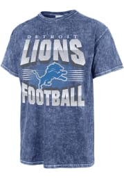 47 Detroit Lions Blue PLATINUM ROCKER Short Sleeve Fashion T Shirt