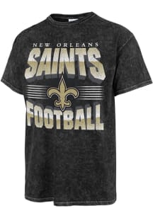 47 New Orleans Saints Black PLATINUM ROCKER Short Sleeve Fashion T Shirt
