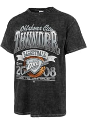 47 Oklahoma City Thunder Black City Edition Tubular Short Sleeve Fashion T Shirt