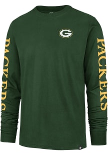 47 Green Bay Packers Green Triple Threat Franklin Long Sleeve Fashion T Shirt