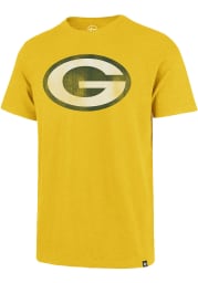 47 Green Bay Packers Gold Grit Scrum Short Sleeve Fashion T Shirt