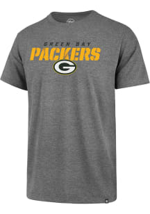 47 Green Bay Packers Grey Traction Super Rival Short Sleeve T Shirt