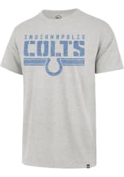 47 Indianapolis Colts Grey Stripe Through Franklin Short Sleeve Fashion T Shirt