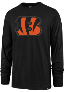 47 Cincinnati Bengals Black Shadow Super Rival Long Sleeve T Shirt