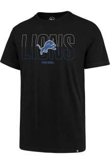 47 Detroit Lions Black Split Squad Super Rival Short Sleeve T Shirt