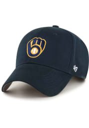 47 Milwaukee Brewers Basic MVP Adjustable Hat - Navy Blue