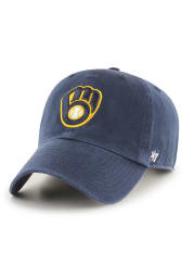 47 Milwaukee Brewers Clean Up Adjustable Hat - Navy Blue