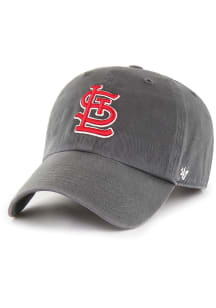 47 St Louis Cardinals Clean Up Adjustable Hat - Charcoal