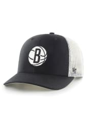 47 Brooklyn Nets Trucker Adjustable Hat - Black