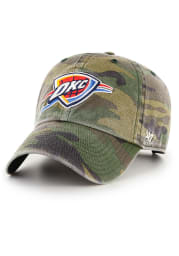 47 Oklahoma City Thunder Camo Clean Up Adjustable Hat - Green