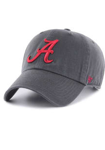47 Alabama Crimson Tide Clean Up Adjustable Hat - Charcoal