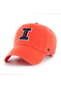 47 Orange Illinois Fighting Illini Clean Up Adjustable Hat