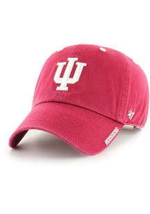 47 Red Indiana Hoosiers Ice Clean Up Adjustable Hat