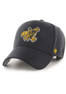 47 Black Iowa Hawkeyes MVP Adjustable Hat