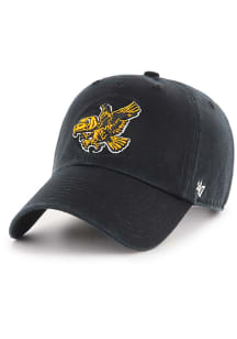 47 Black Iowa Hawkeyes Clean Up Adjustable Hat
