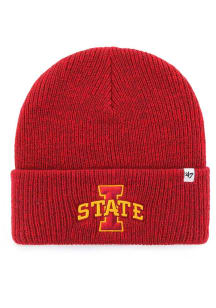 47 Iowa State Cyclones Red Brain Freeze Cuff Mens Knit Hat