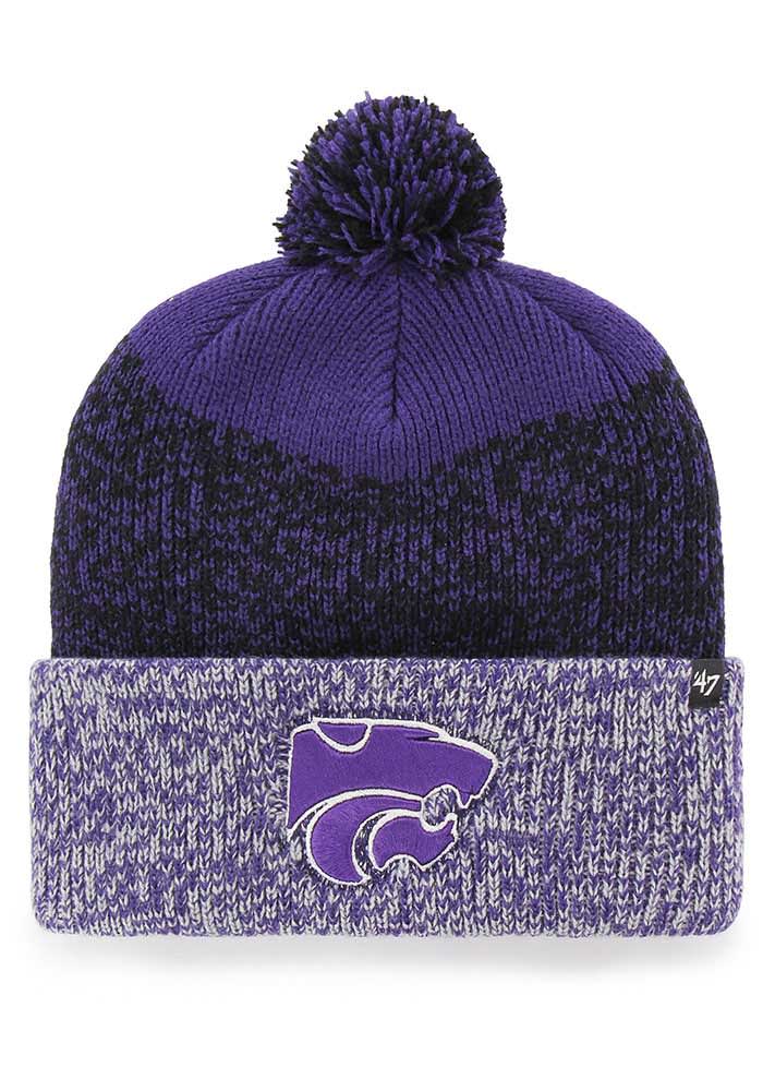 47 K-State Wildcats Purple Static Cuff Mens Knit Hat