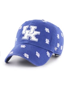 47 Kentucky Wildcats Blue Confetti Clean Up Womens Adjustable Hat